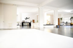 Blick von der Hohlkehle ins Studio
