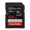 SD memory card -  64GB (300 MB/s) (SDXC)