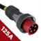 High current exten. cable 12m 125A red for 400V