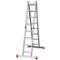 ladder 200 cm - hinged multipurpose (4 x 4 rungs)