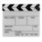 Movie / Synch Clapperboard b/w - 28 x 24 cm